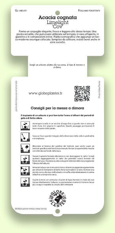 Etichetta Globe Planter